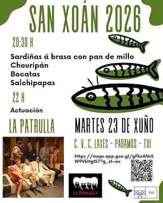 Fechas, información, programa, cartel, imágenes, mapa y ubicación de San Xoán de Laxes - Paramos (2026)  en  Tui