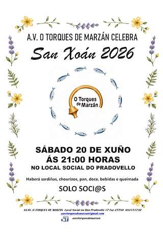 Fechas, información, programa, cartel, imágenes, mapa y ubicación de San Xoán de Marzán (2026)  en  Foz