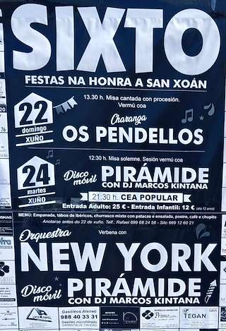 Fechas, información, programa, cartel, imágenes, mapa y ubicación de San Xoán de O Sixto  en  Dozón