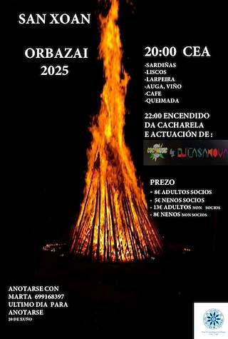 Fechas, información, programa, cartel, imágenes, mapa y ubicación de San Xoán de Orbazai   en  Lugo