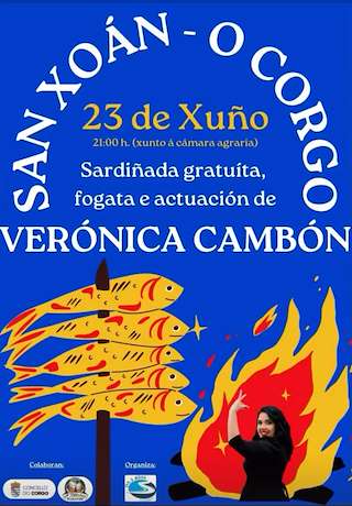 Fechas, información, programa, cartel, imágenes, mapa y ubicación de San Xoán de Os Cinco Ríos  en  O Corgo