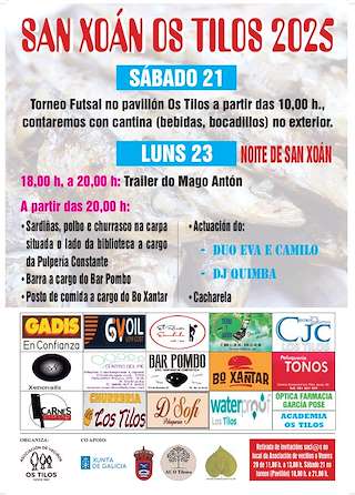 Fechas, información, programa, cartel, imágenes, mapa y ubicación de San Xoán de Os Tilos  en  Teo