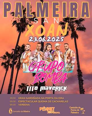 Fechas, información, programa, cartel, imágenes, mapa y ubicación de San Xoán de Palmeira  en  Ribeira