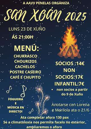 Fechas, información, programa, cartel, imágenes, mapa y ubicación de San Xoan de Penelas   en  Cerdedo-Cotobade