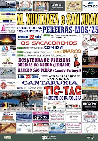 Fechas, información, programa, cartel, imágenes, mapa y ubicación de San Xoán de Pereiras  en  Mos