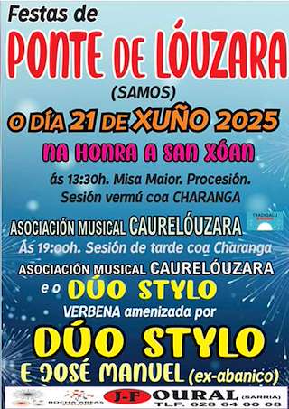 Fechas, información, programa, cartel, imágenes, mapa y ubicación de San Xoán de Ponte de Lóuzara   en  Samos