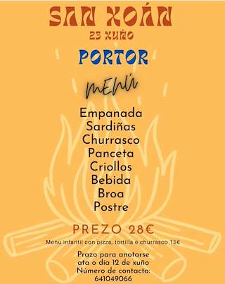 Fechas, información, programa, cartel, imágenes, mapa y ubicación de San Xoán de Portor (2026)  en  Negreira