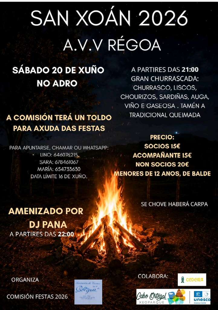 San Xoán de Régoa en Cedeira