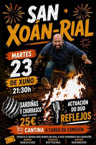 Fechas, información, programa, cartel, imágenes, mapa y ubicación de San Xoán de Rial  (2026)  en  Val do Dubra