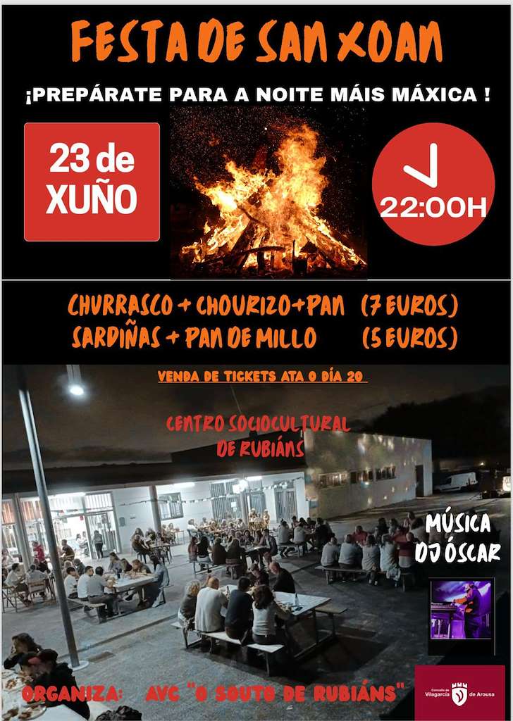 San Xoán de Rubiáns  en Vilagarcía de Arousa