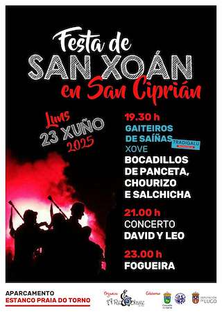Fechas, información, programa, cartel, imágenes, mapa y ubicación de San Xoán de San Cibrao  en  Cervo