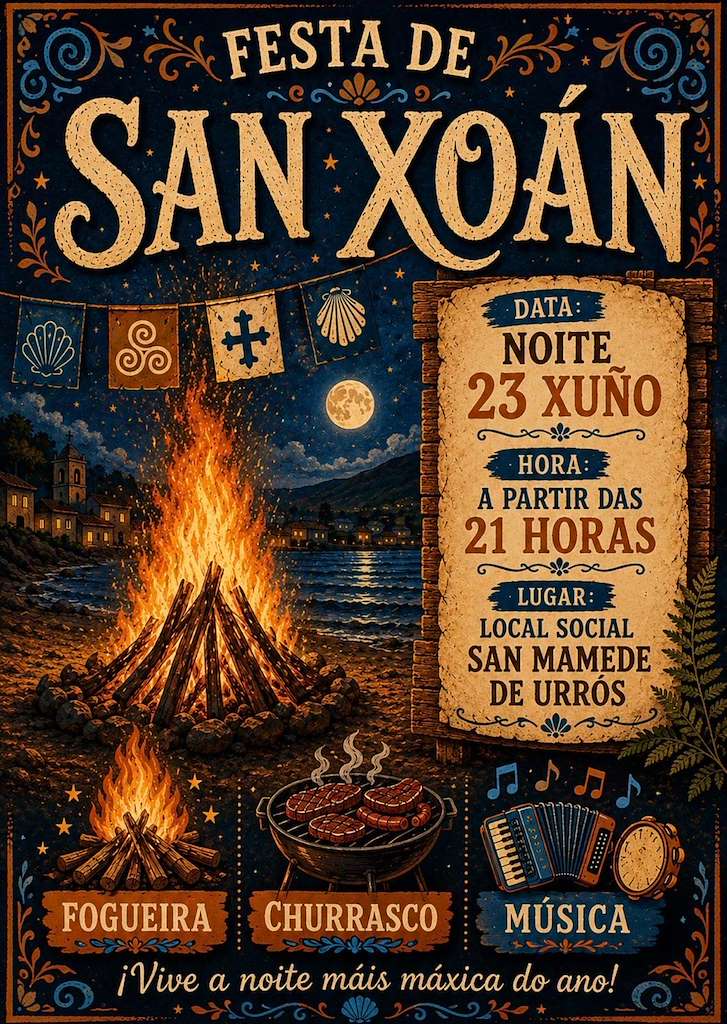 San Xoán de San Mamede de Urrós en Allariz