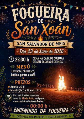 Fechas, información, programa, cartel, imágenes, mapa y ubicación de San Xoán de San Salvador (2026)  en  Meis