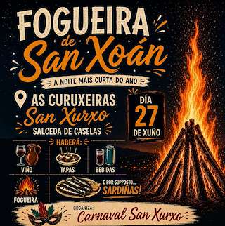 Fechas, información, programa, cartel, imágenes, mapa y ubicación de San Xoán de San Xurxo (2026) en Salceda de Caselas