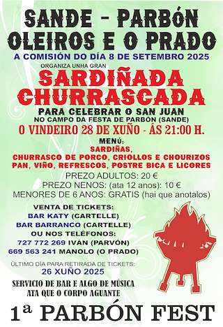 Fechas, información, programa, cartel, imágenes, mapa y ubicación de San Xoán de Sande  en  Cartelle