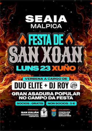 Fechas, información, programa, cartel, imágenes, mapa y ubicación de San Xoán de Seaia  en  Malpica de Bergantiños