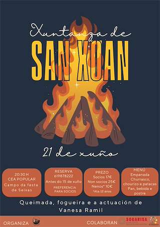Fechas, información, programa, cartel, imágenes, mapa y ubicación de San Xoán de Seixas  en  As Somozas