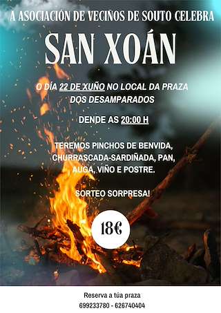 Fechas, información, programa, cartel, imágenes, mapa y ubicación de San Xoán de Souto   en  Paderne
