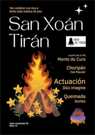 Fechas, información, programa, cartel, imágenes, mapa y ubicación de San Xoán de Tirán (2026)  en  Moaña