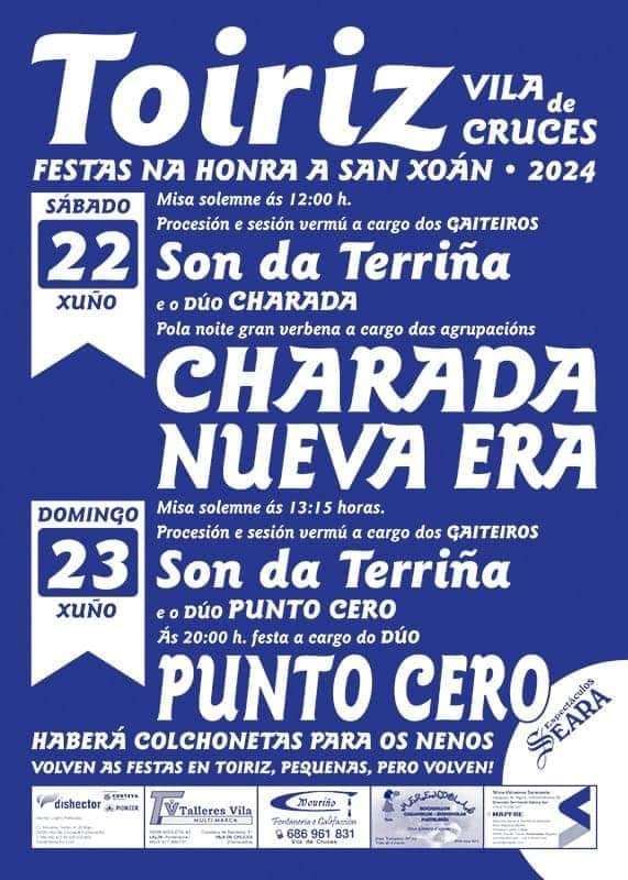 San Xoán de Toiriz en Vila de Cruces