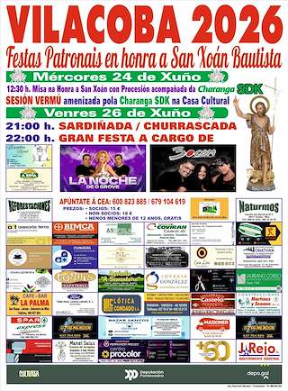 Fechas, información, programa, cartel, imágenes, mapa y ubicación de San Xoán de Vilacoba (2026) en Salvaterra do Miño