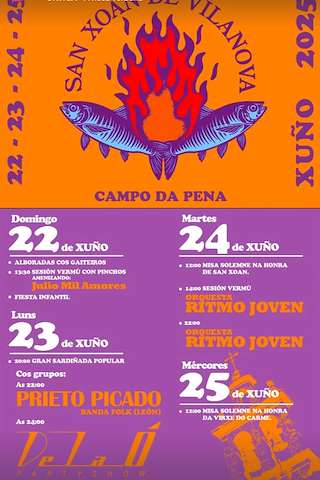 Fechas, información, programa, cartel, imágenes, mapa y ubicación de San Xoán de Vilanova  en  Miño