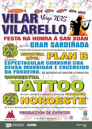 Fechas, información, programa, cartel, imágenes, mapa y ubicación de San Xoán de Vilar - Vilarello  en  Valga