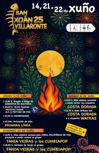 Fechas, información, programa, cartel, imágenes, mapa y ubicación de San Xoán de Vilaronte  en  Foz