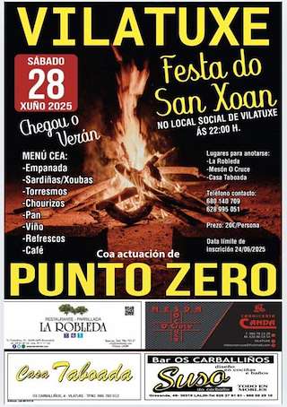 Fechas, información, programa, cartel, imágenes, mapa y ubicación de San Xoán de Vilatuxe  en  Lalín