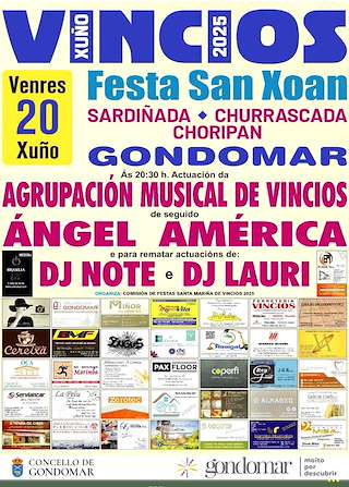 Fechas, información, programa, cartel, imágenes, mapa y ubicación de San Xoán de Vincios   en  Gondomar