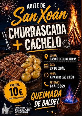 Fechas, información, programa, cartel, imágenes, mapa y ubicación de San Xoán de Xunqueiras (2026)  en  Pazos de Borbén