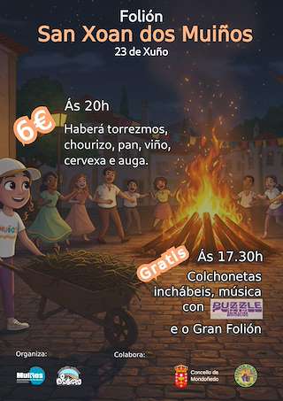 Fechas, información, programa, cartel, imágenes, mapa y ubicación de San Xoán do Barrio dos Muiños  en  Mondoñedo