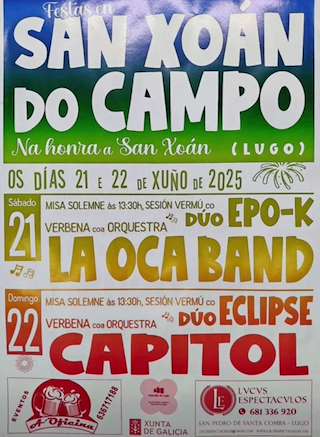 Fechas, información, programa, cartel, imágenes, mapa y ubicación de San Xoán do Campo  en  Lugo