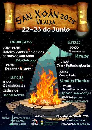 Fechas, información, programa, cartel, imágenes, mapa y ubicación de San Xoán do Campo  en  Vilalba