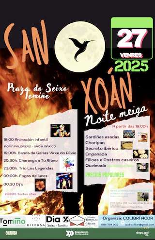 Fechas, información, programa, cartel, imágenes, mapa y ubicación de San Xoán do Seixo  en  Tomiño
