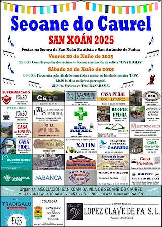 Fechas, información, programa, cartel, imágenes, mapa y ubicación de San Xoán e San Antonio de Seoane  en  Folgoso do Courel