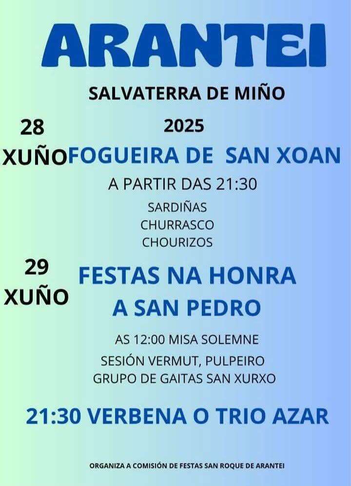 San Xoán e San Pedro de Arantei (2025) en Salvaterra do Miño