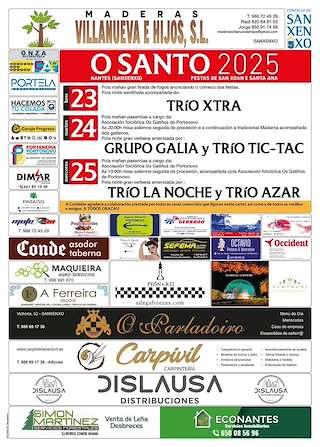 Fechas, información, programa, cartel, imágenes, mapa y ubicación de San Xoán e Santa Ana de O Santo  en  Sanxenxo