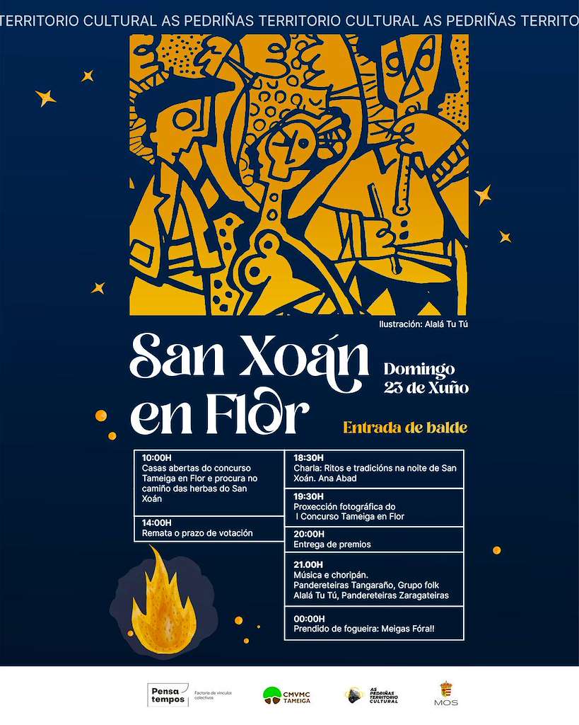 San Xoán en Flor de Tameiga en Mos