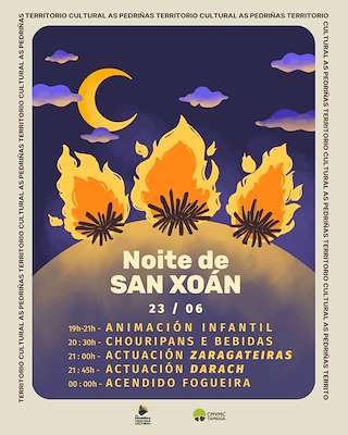 Fechas, información, programa, cartel, imágenes, mapa y ubicación de San Xoán en Flor de Tameiga  en  Mos