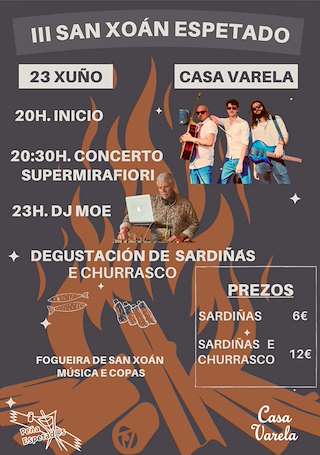 Fechas, información, programa, cartel, imágenes, mapa y ubicación de III San Xoán Espetado (2026)  en  Moraña