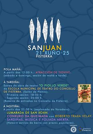 Fechas, información, programa, cartel, imágenes, mapa y ubicación de San Xoán  en  Fisterra