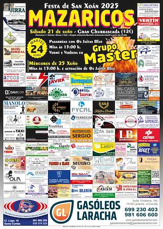 Fechas, información, programa, cartel, imágenes, mapa y ubicación de San Xoán  en  Mazaricos