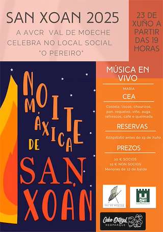 Fechas, información, programa, cartel, imágenes, mapa y ubicación de San Xoán   en  Moeche