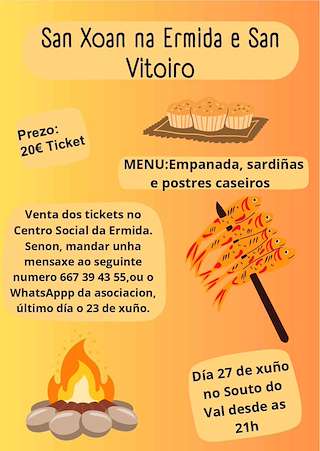 Fechas, información, programa, cartel, imágenes, mapa y ubicación de San Xoán na Ermida e San Vitoiro (2026)  en  Quiroga