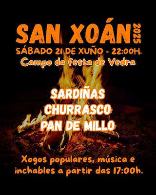 Fechas, información, programa, cartel, imágenes, mapa y ubicación de San Xoán  en  Vedra