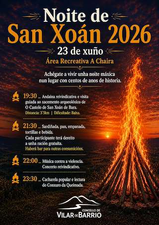 Fechas, información, programa, cartel, imágenes, mapa y ubicación de San Xoán (2026)  en  Vilar de Barrio