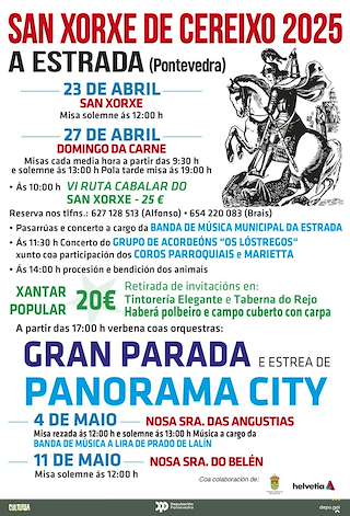 Fechas, información, programa, cartel, imágenes, mapa y ubicación de San Xorxe de Cereixo   en  A Estrada