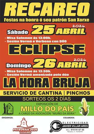Fechas, información, programa, cartel, imágenes, mapa y ubicación de San Xorxe de Recareo (2026)  en  Curtis