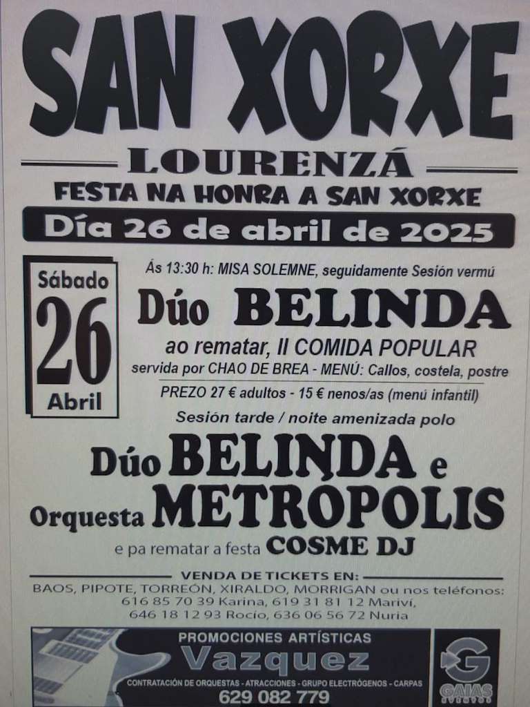 San Xorxe (2025) en Lourenzá